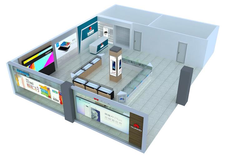 手機專賣店設計案例效果圖